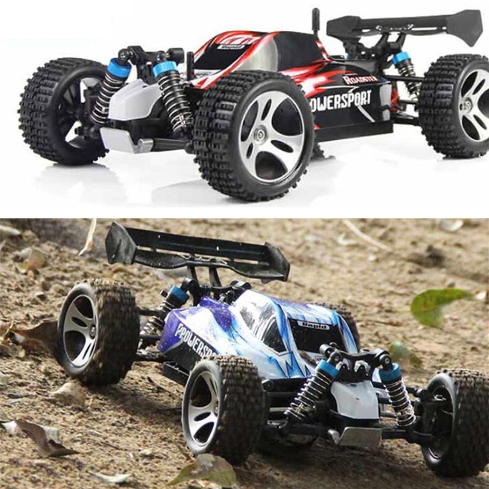 12% OFF for Wltoys A959 Rc Car with 2 Batteries Version 1/18 2.4G 4WD 50km/h Off Road Truck RTR Toy