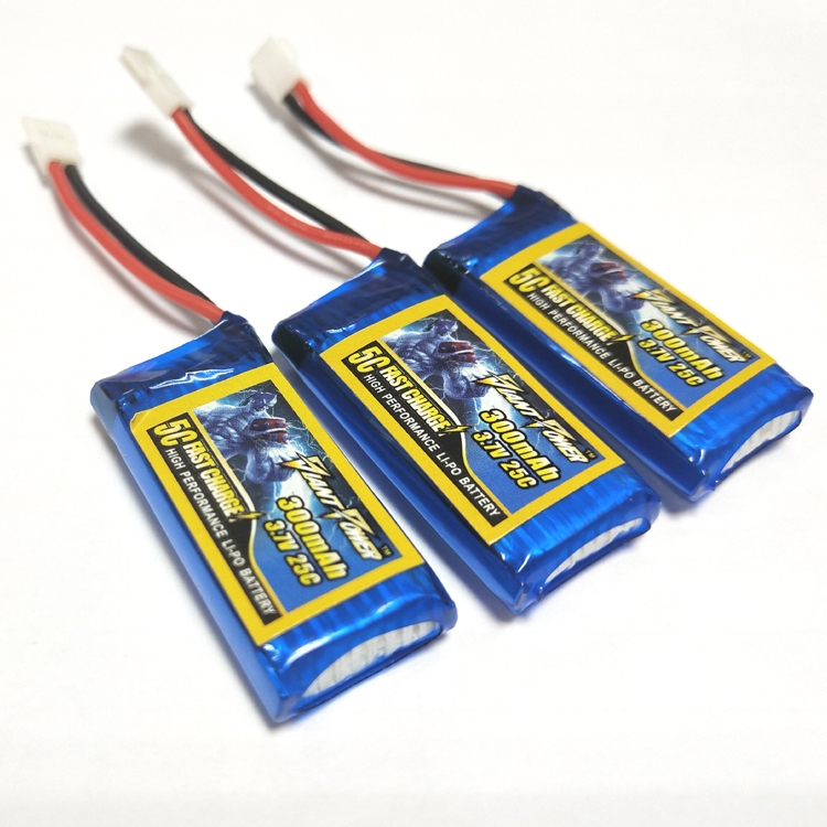 Giant Power 3.7V 300mAh 1S 25C Lipo Battery With White Plug for Coreless RC Quadcopter