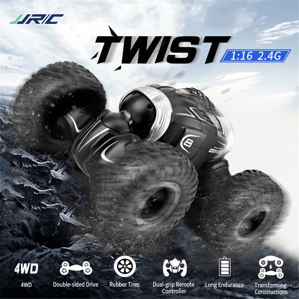 JJRC Q70 1/16 2.4G 4WD Stunt RC Car Double-Sided Twist Desert Off-Road RTR Climbing Model