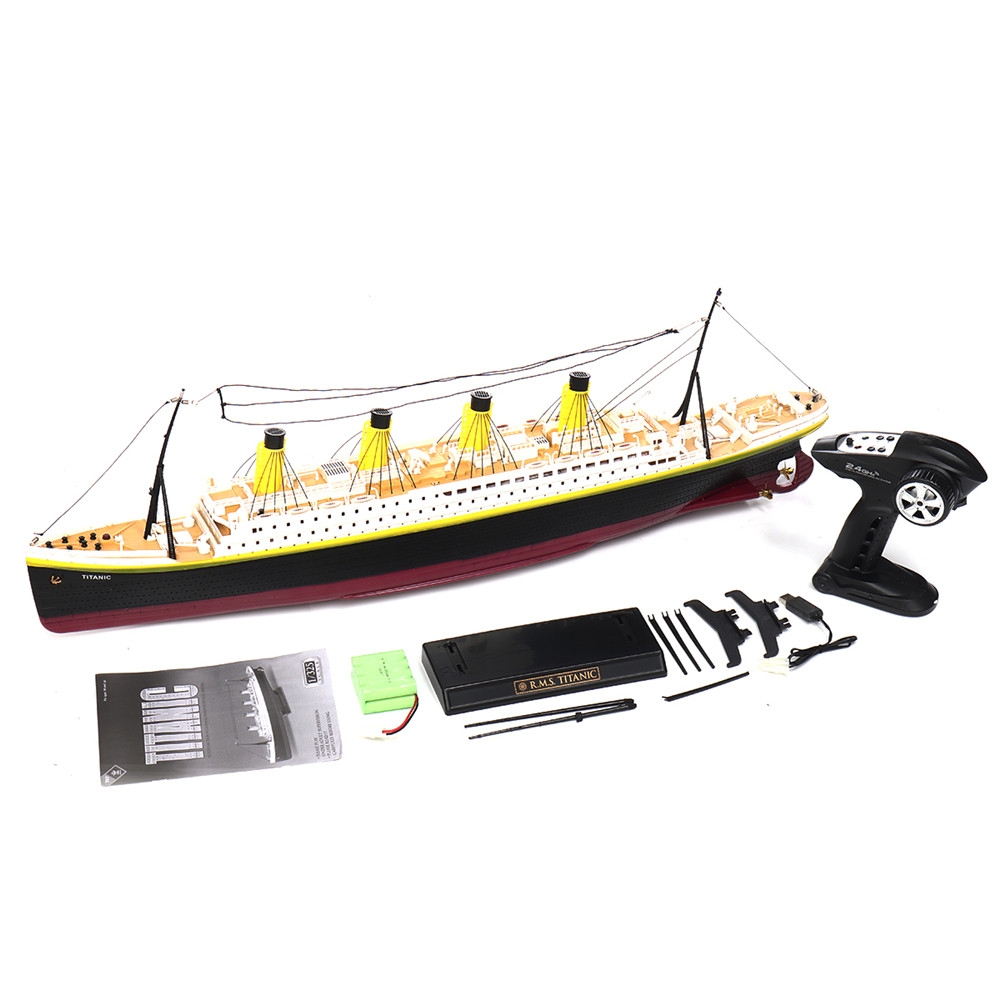 NQD 757 1/325 2.4G 80cm Simulation Titanic RC Boat Electric Ship Model with Light RTR Toys