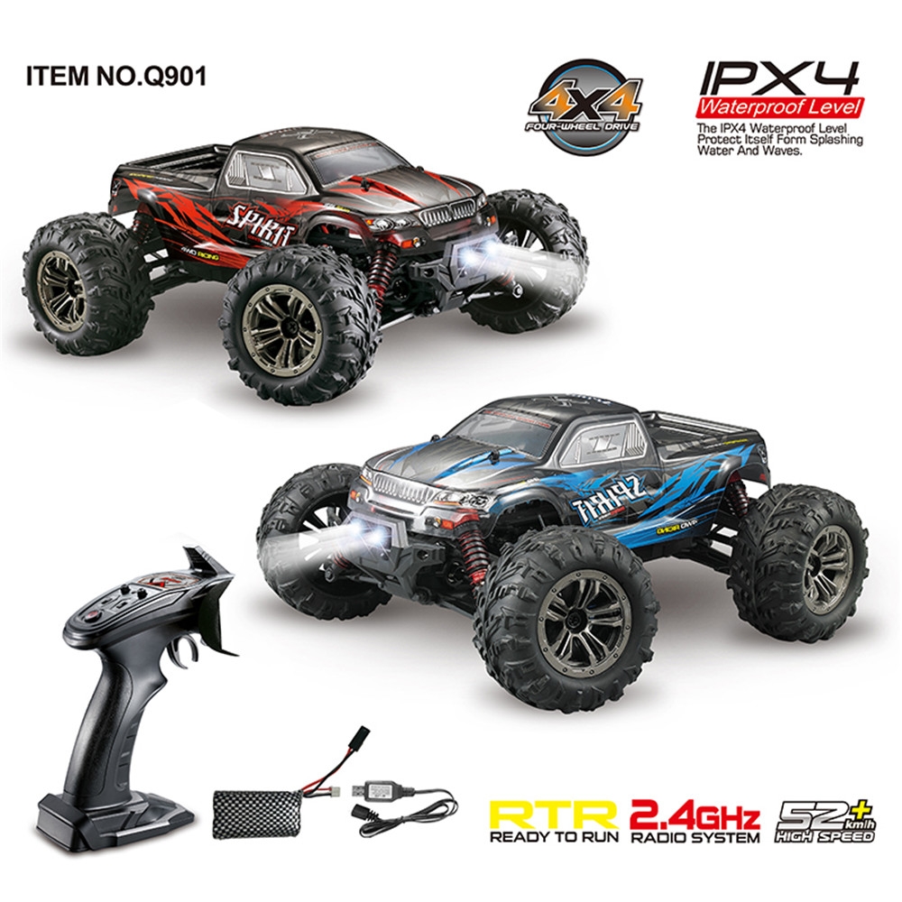 Xinlehong Q901 1/16 2.4G 4WD 52km/h Brushless Proportional control Rc Car with LED Light RTR Toys 