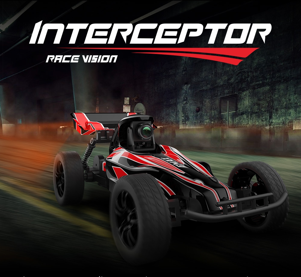 15% OFF for EMAX Interceptor 1/24 2.4G RWD FPV RC Car with Goggles Full Proportional Control RTR Model