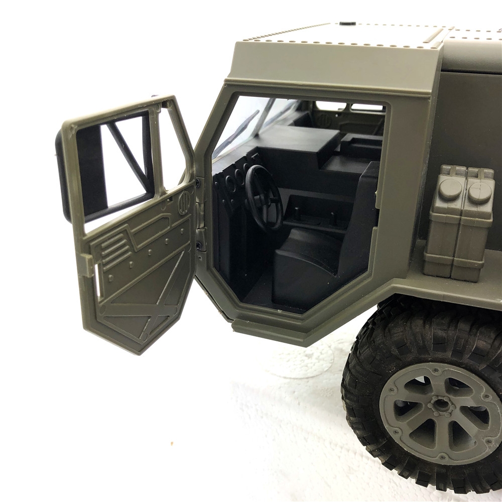 2 Batteries Fayee FY004A with Canvas 1/16 2.4G 6WD Rc Car Proportional Control US Army Military Truck RTR Model