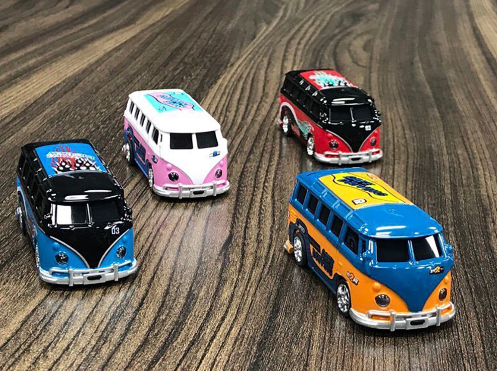 2.4G 1/64 Mini RC Car Bus Children Indoor Toy Vehicle Models