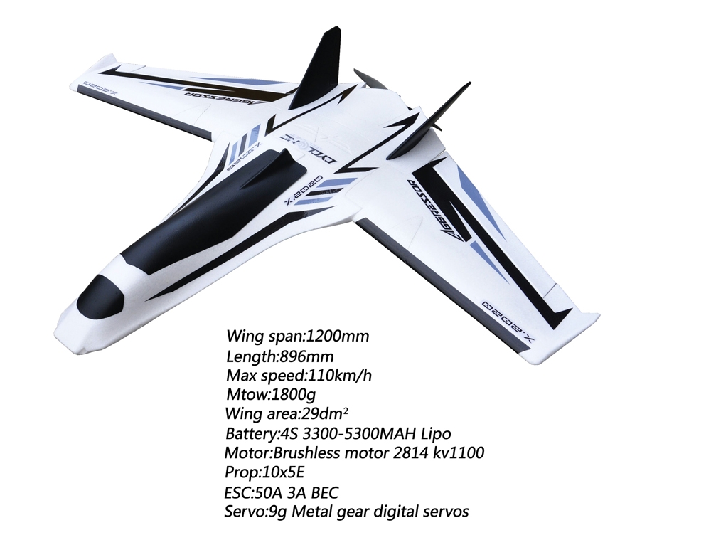 Aggressor 1200mm Wingspan EPO FPV Aircraft RC Airplane Kit/PNP
