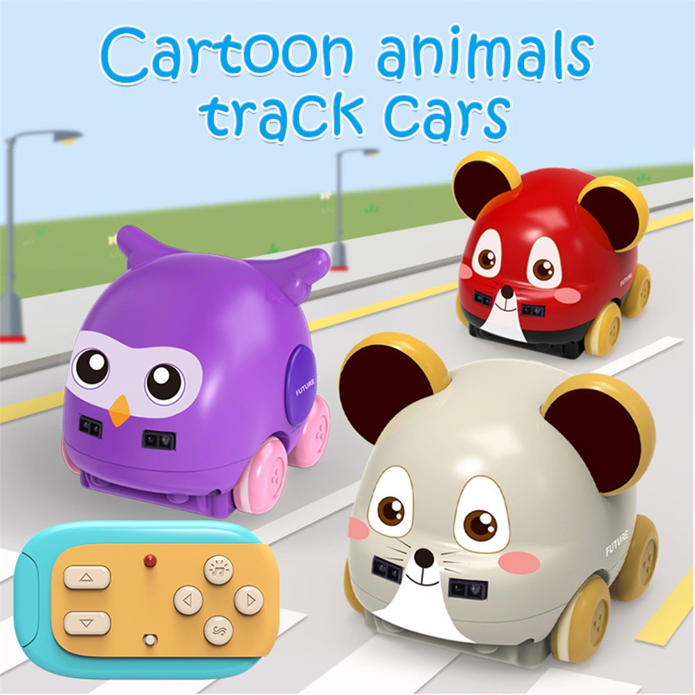 3301 1/24 Manual Control Electric Cartoon Animals RC Car Gesture Sensor Vehicles w/ Light Music RTR Child Gift Toys