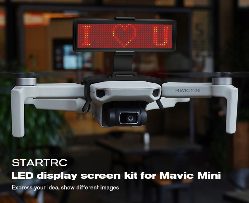 STARTRC LED Display Screen Kit Bluetooth Editable Expansion Accessories for DJI Mavic Mini Drone