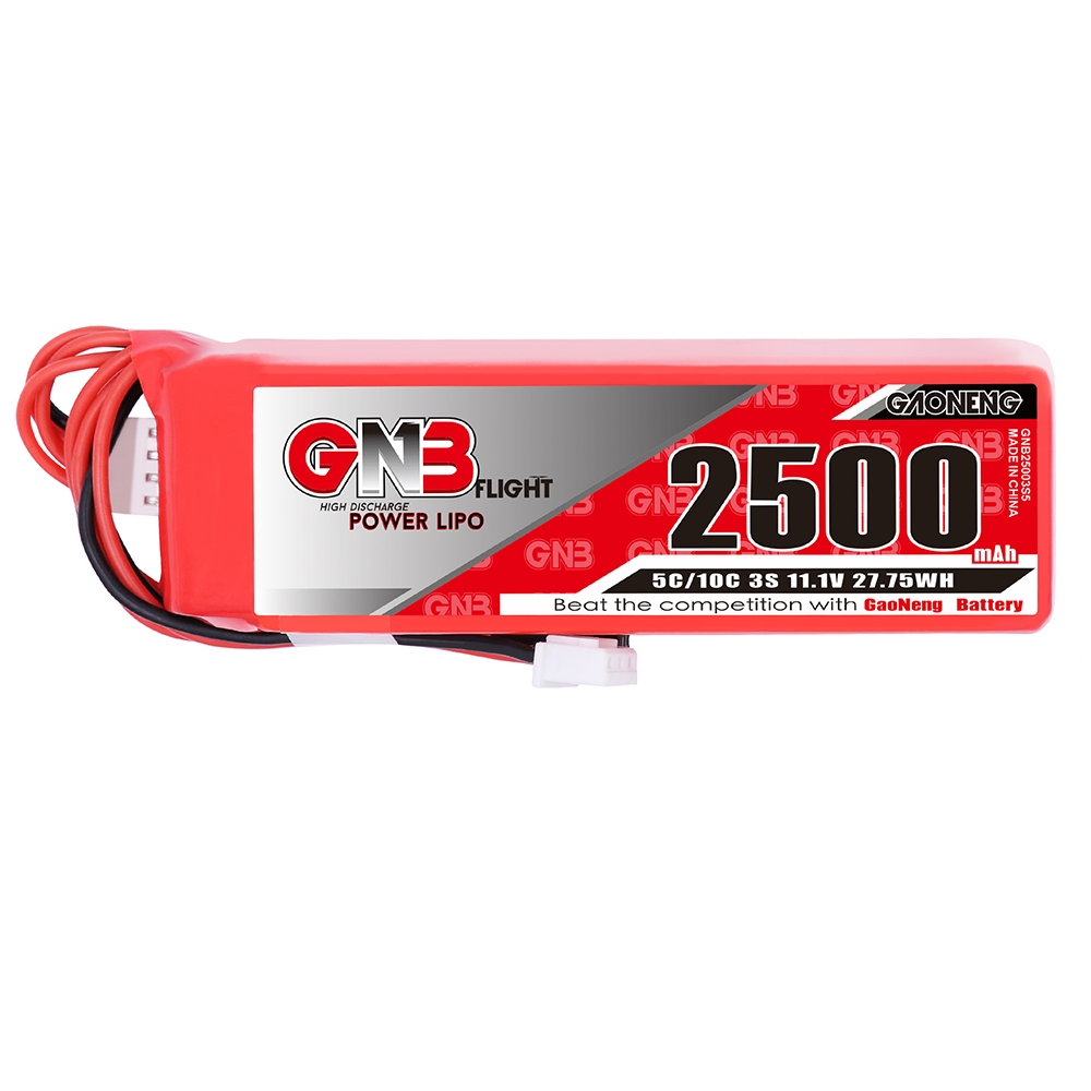 GAONENG 11.1V 2500mAh 5C 3S Lipo Battery JST Plug for Frsky Taranis X9D Transmitter