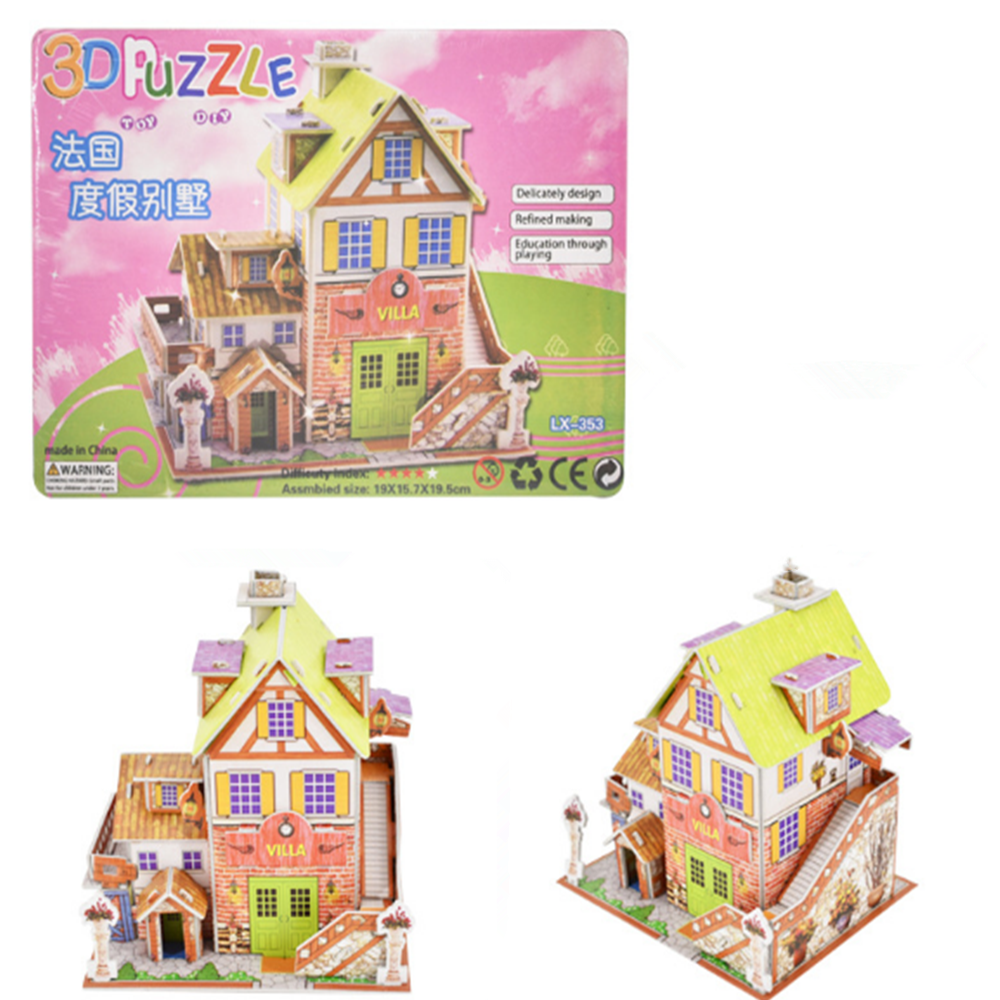 DIY 3D Jigsaw Puzzle Toy Children's Puzzle Pastime Educational Toys