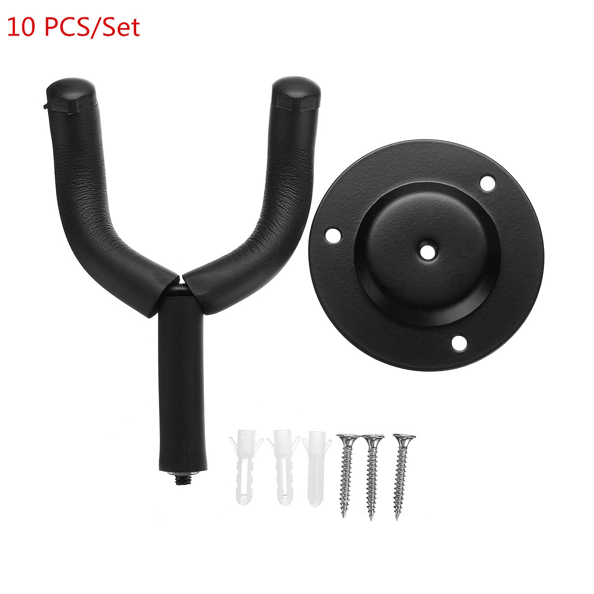 10 PCS Guitar Stand Hook Adjustable Wall Mounted for Electric Acoustic Guitar Bass Holder Padded
