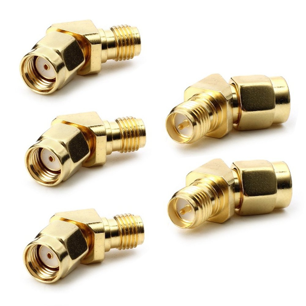 10pcs Realacc 45 Degree Antenna Adapter Connector RP-SMA For RX5808 Fatshark Goggles RC Drone