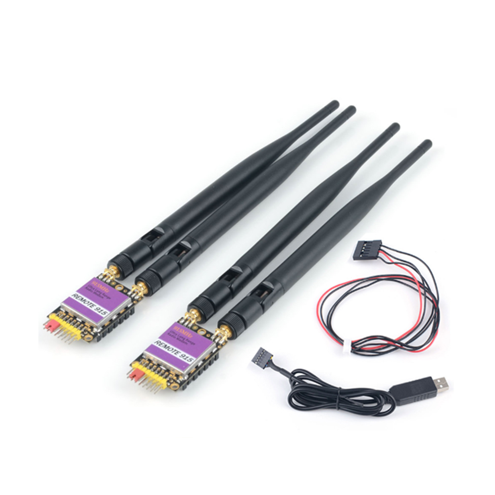 2pcs RDF900 915Mhz Diversity Radio Telemetry Radio Modem Ultra Long Range(Over 40km) for APM Pixhawk Flight Controller