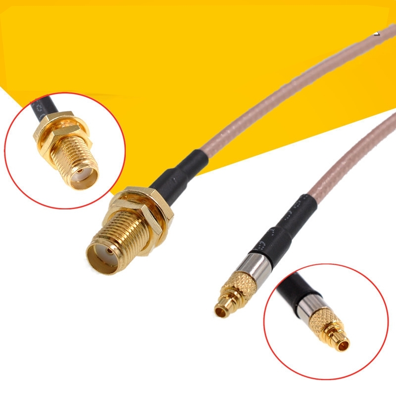 MMCX Male to SMA/RP-SMA Female Connector Adapter Cable Wire 15cm/20cm RG316 Universal for Receiver Transmitter Signal Booster Amplifier FPV RC Model