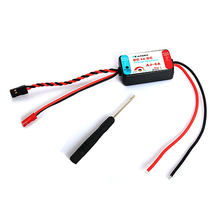 AJ-6A-JS DC to DC 5V/30V to 5V/12V Voltage Regulator UBEC Adjustable Power Supply for RC Model