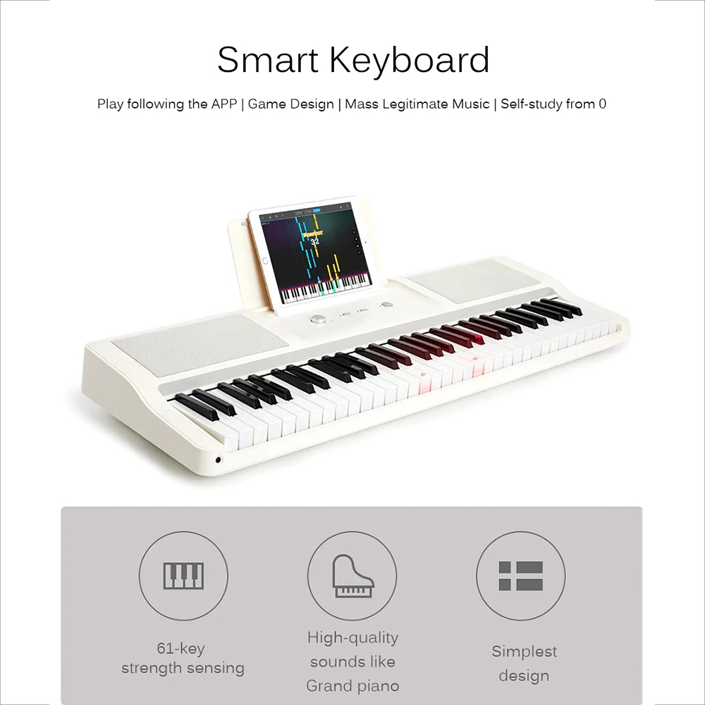 TheONE TOK1 61 Keys Smart Electronic Organ Light Keyboard Smart Piano from Xiaomi youpin