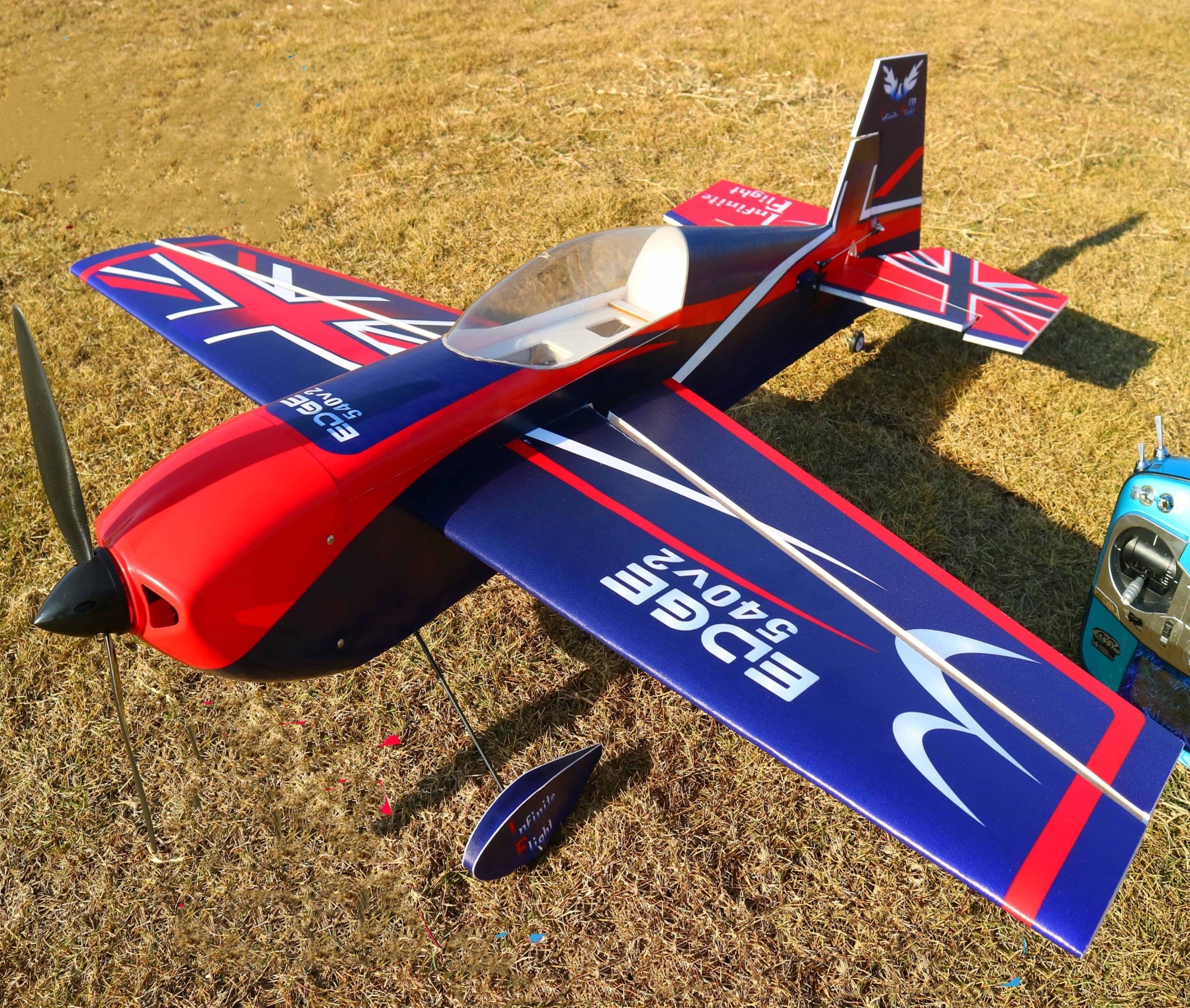 Future Model Edge 540T V2 15E 965mm 38 Inch Wingspan PP 3D Aerobatic RC Airplane KIT-Red