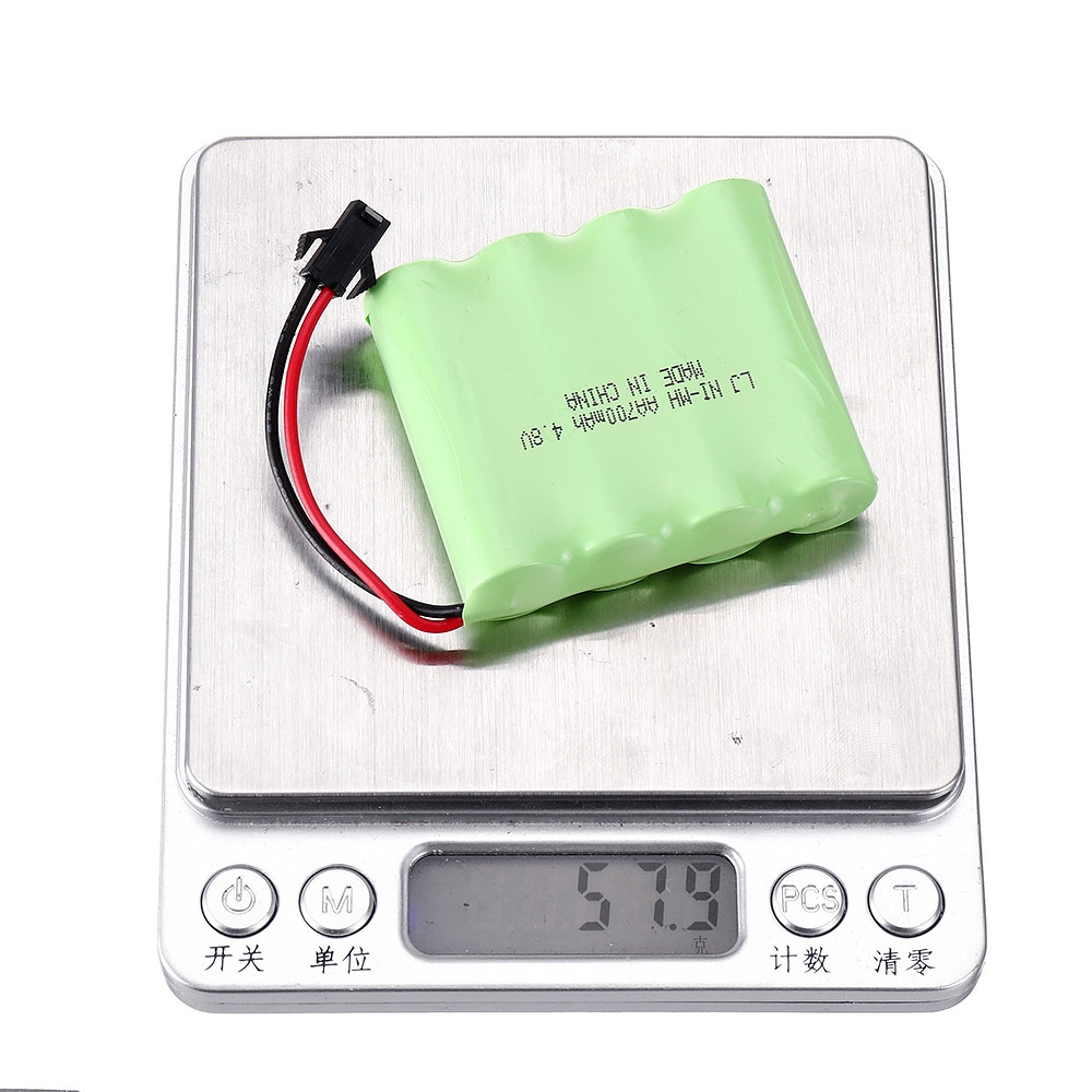 Wltoys 4.8V 700mAh Ni-cd Battery SM-2P Plug for 18428-B 1/18 DIY RC Car Model