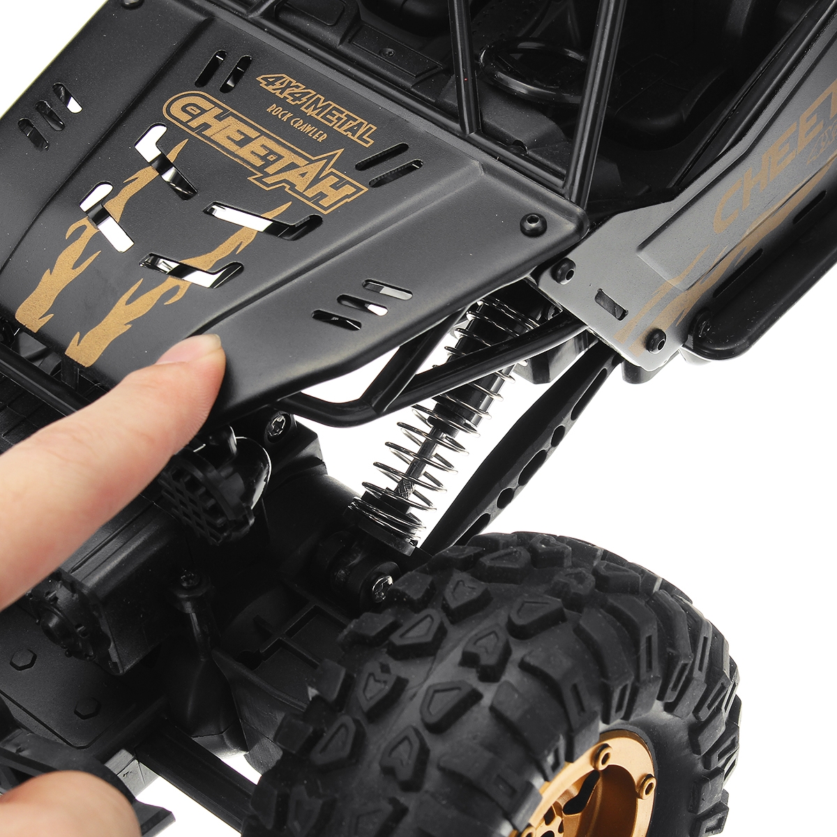 KYAMRC 1/12 2.4G 4WD RC Car Crawler Metal Body Vehicle Models Truck Indoor Outdoor Toys