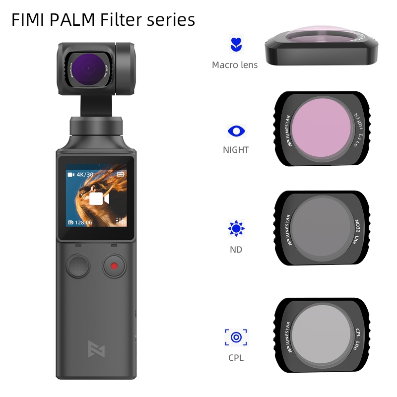 URUAV FP-2 Camera Lens Filter ND4/ND8/ND16/ND32/CPL/STAR/NIGHT for FIMI PALM Pocket Handheld Gimbal Camera Accessories