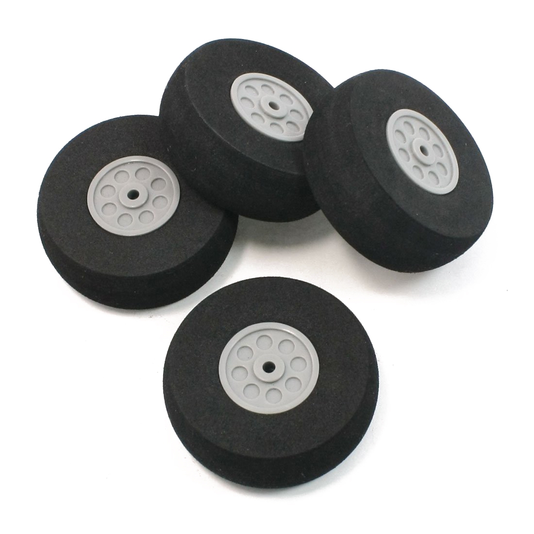 RC Wheels Black Foam Wheel Gray Plastic Hub for RC Model Plane Aircraft Fixed Wing 20mm/25mm/30m/35mm/40mm/45mm/50mm/60mm/65mm/70mm/75mm