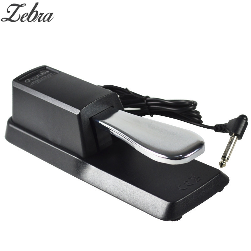 Cherub WTB-005 Sustain Pedal Electronic Organ Metal For Electronic Keyboard Great Musical Keyboard Instruments Black Piano Part