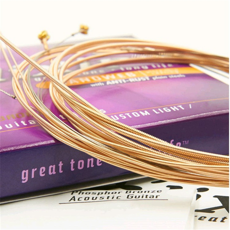 Elixir Nanoweb Phosphor Bronze 16052 Light Folk Acoustic Guitar String .012~.053