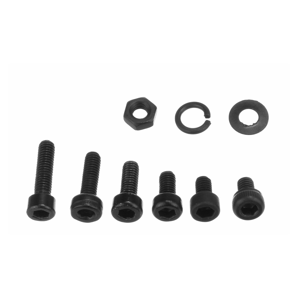 300pcs M3 Black Carbon Steel Allen Screw Bolt Socket Cap Head With Hex Nuts Washers Assortment Kit 4/5/6/8/10/12mm