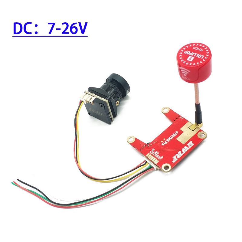 E709TM3Pro 5.8G 25/200/500/800mW Switchable FPV Transmitter and 1200TVL HD Night Vision Camera Transmitter Combo