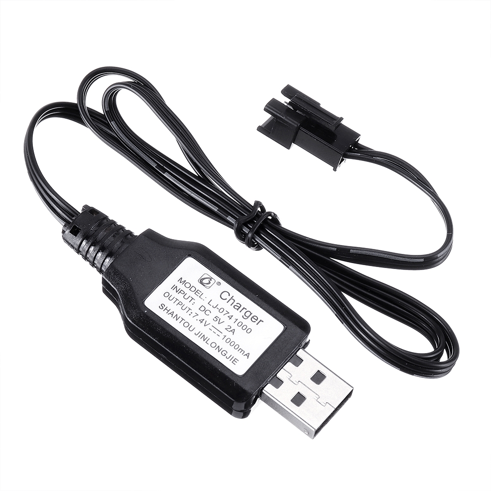 KYAMRC 1898A 1899A USB Charging Cable 7.4V Battery Charger G16-28 1/18 RC Car Vehicles Spare Parts