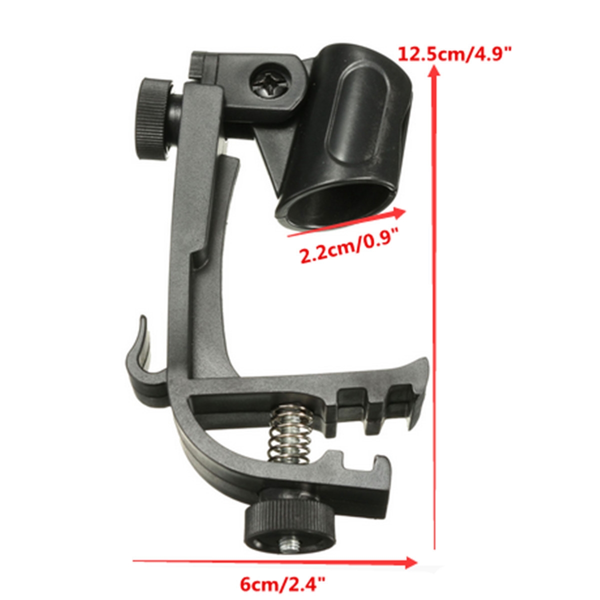 Adjustable Clip On Drum Rim Microphone Holder Shockproof Mount Microphone Mic Clamp Stand Holder