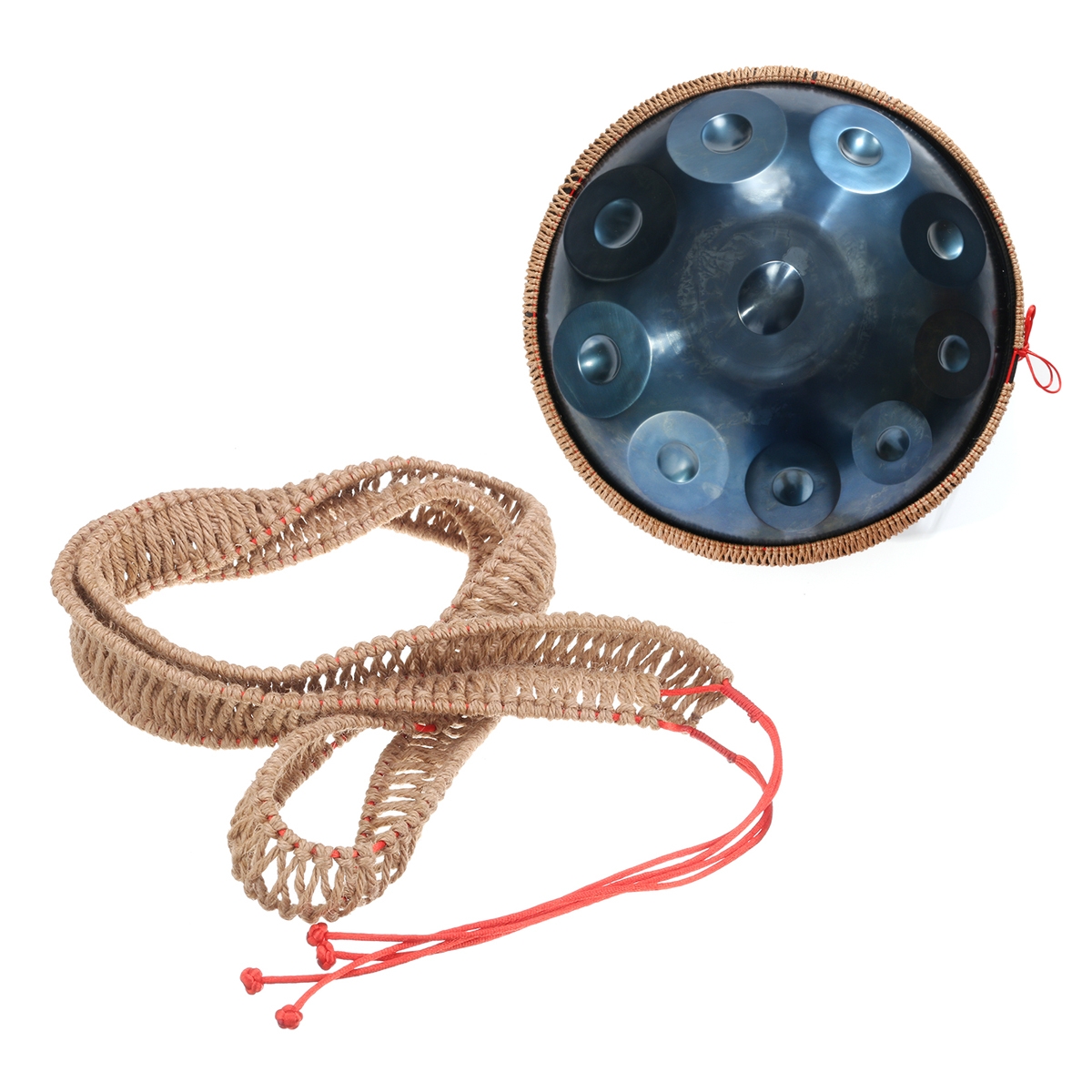 Handpan Rattan Rope Hemp Rope Protection Ring For 55-60 cm Diameter Adjustable