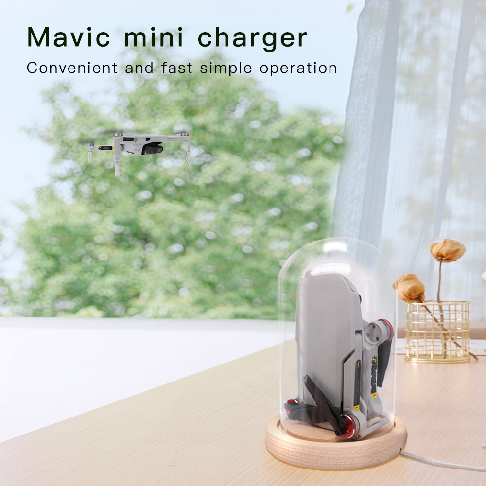 Rechargeable Base With Glass Cover for DJI Mavic mini RC Quadcopter