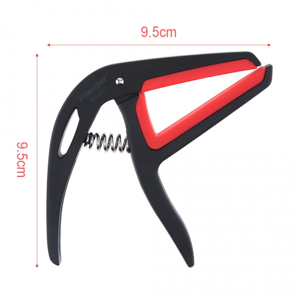 Flanger Light Portable Guitar Capo with Replaceable Silicon Cushion for Guitar Ukulele Tuning