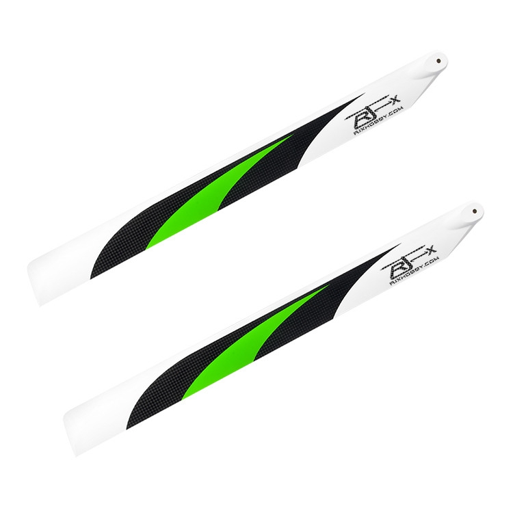 1 Pair RJX 500mm Carbon Fiber Main Blades FBL Version for 500 RC Helicopter