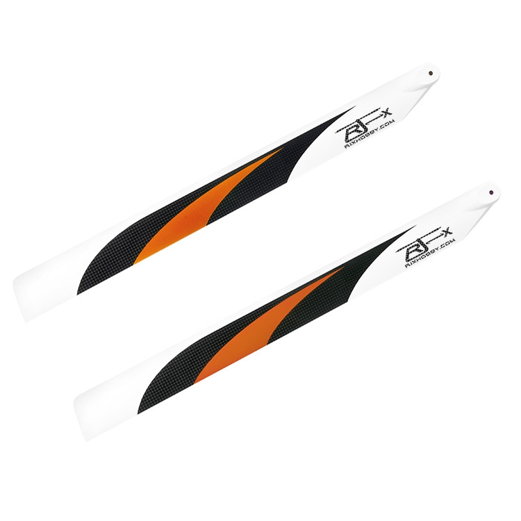 1 Pair RJX 500mm Carbon Fiber Main Blades FBL Version for 500 RC Helicopter