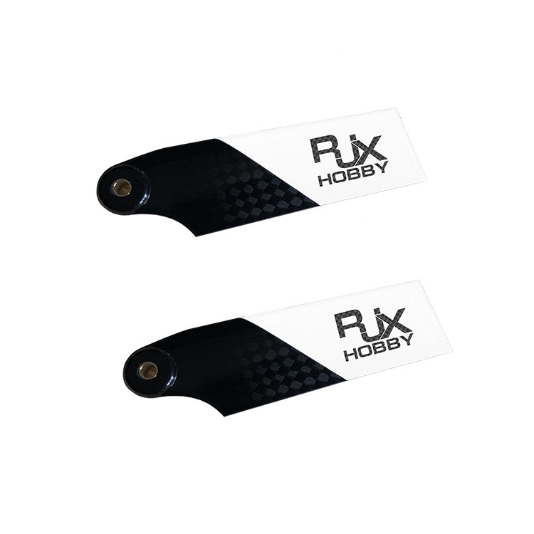 1 Pair RJX 700mm Carbon Fiber Tail Rotor Blades for 450 RC Helicopter