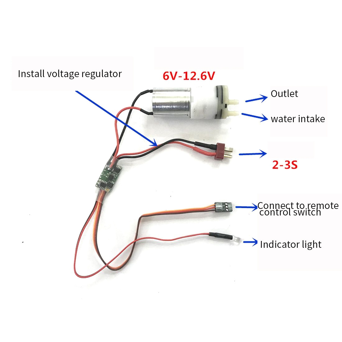 Water-cooled Two-way ESC With UBEC Output For RC Boat Vehicles Underwater Propellers Wind-driven Products