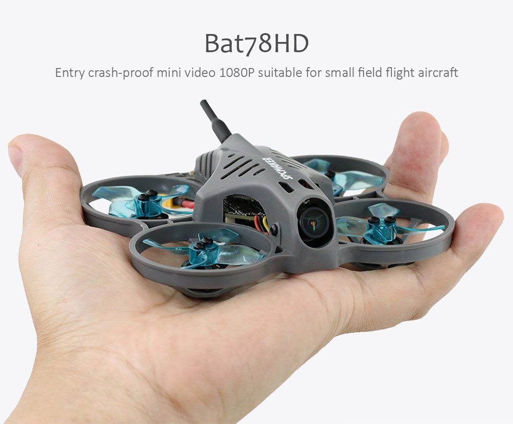 SPCMaker Bat78 HD 78mm F4 AIO 20A ESC 1103 8000KV 3-4S/ 11000KV 2-3S Whoop FPV Racing Drone PNP BNF w/ RunCam Split 3 Nano Whoop 1080P Camera