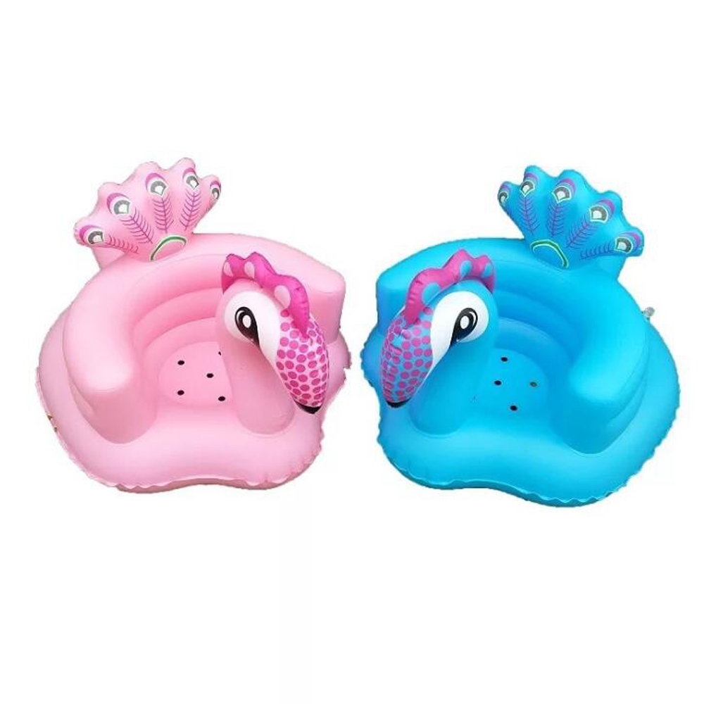 Cartoon Cute Peacock Inflatable Toys Portable Sofa Multi-functional Bathroom Sofa Chair for Kids Gift