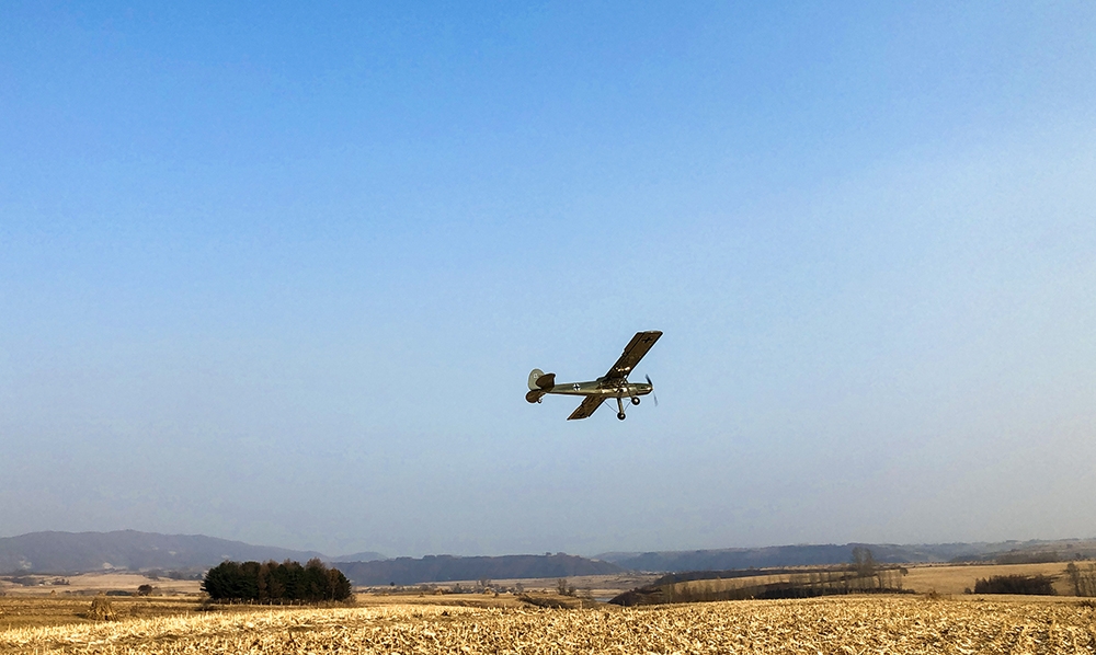 S21 Fieseler Fi156 Storch V2.0 1600mm 1.6M Wingspan Balsa Wood RC Airplane Complete Version Kit with Power System