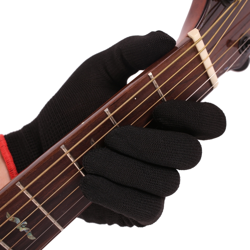 Fingertip Anti-pain Left Hand Guitar Glove Bass Glove Practice Fingertips Glove For Professional Beginner Musicians
