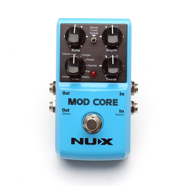 NUX MOD Core Guitar Effects Pedal 8 Modulation Effects Chorus Flanger Phaser Rotary Pan U-vibe and Vibrato true bypass Tone Lock