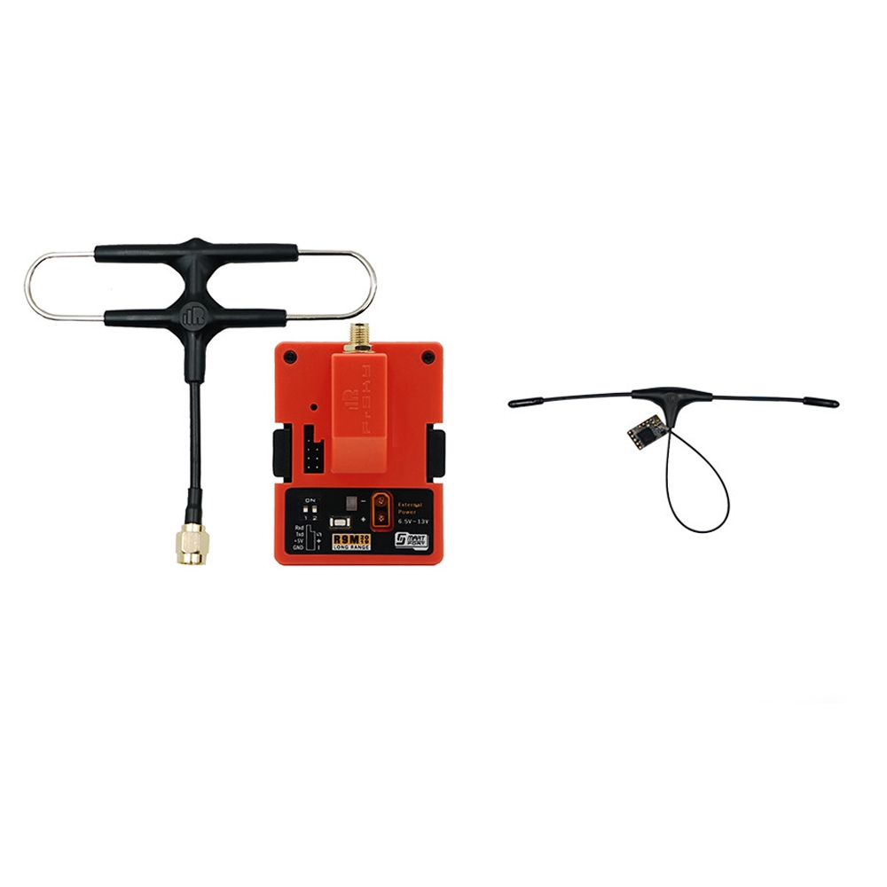 FrSky R9M 2019 900MHz Long Range Transmitter Module and R9 MM OTA ACCESS RC Receiver with Mounted Super 8 and T antenna