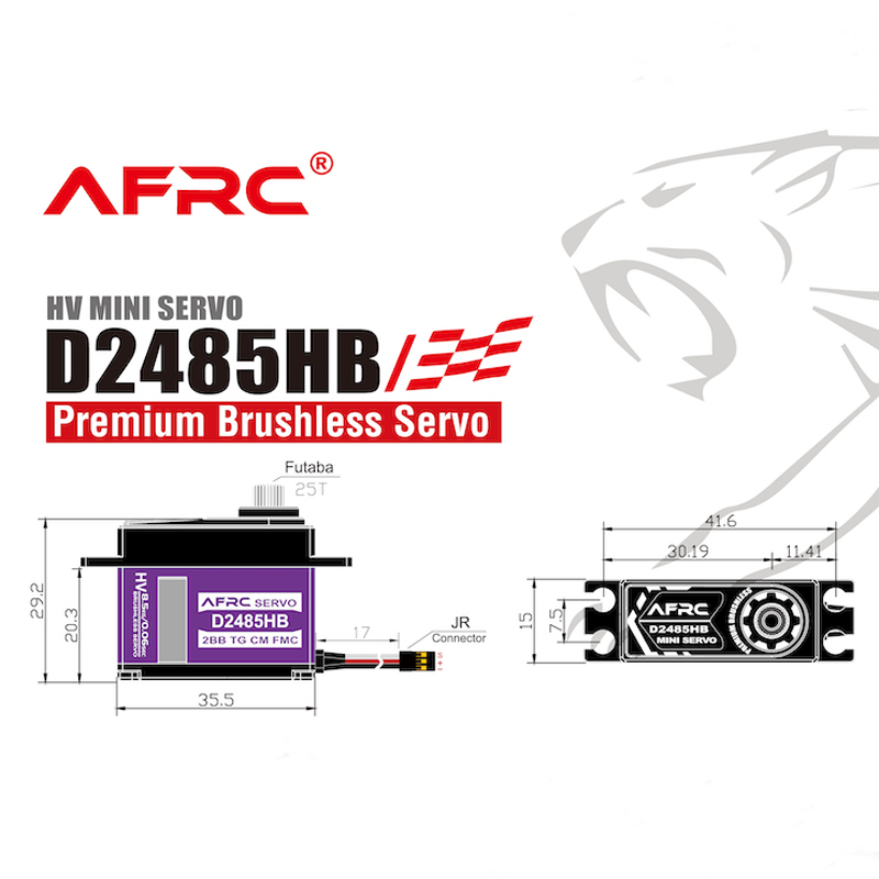 AFRC D2485HB HV Brushless Digital Servo For ALIGN TREX450 Rudder 500 Swashplate RC helicopter