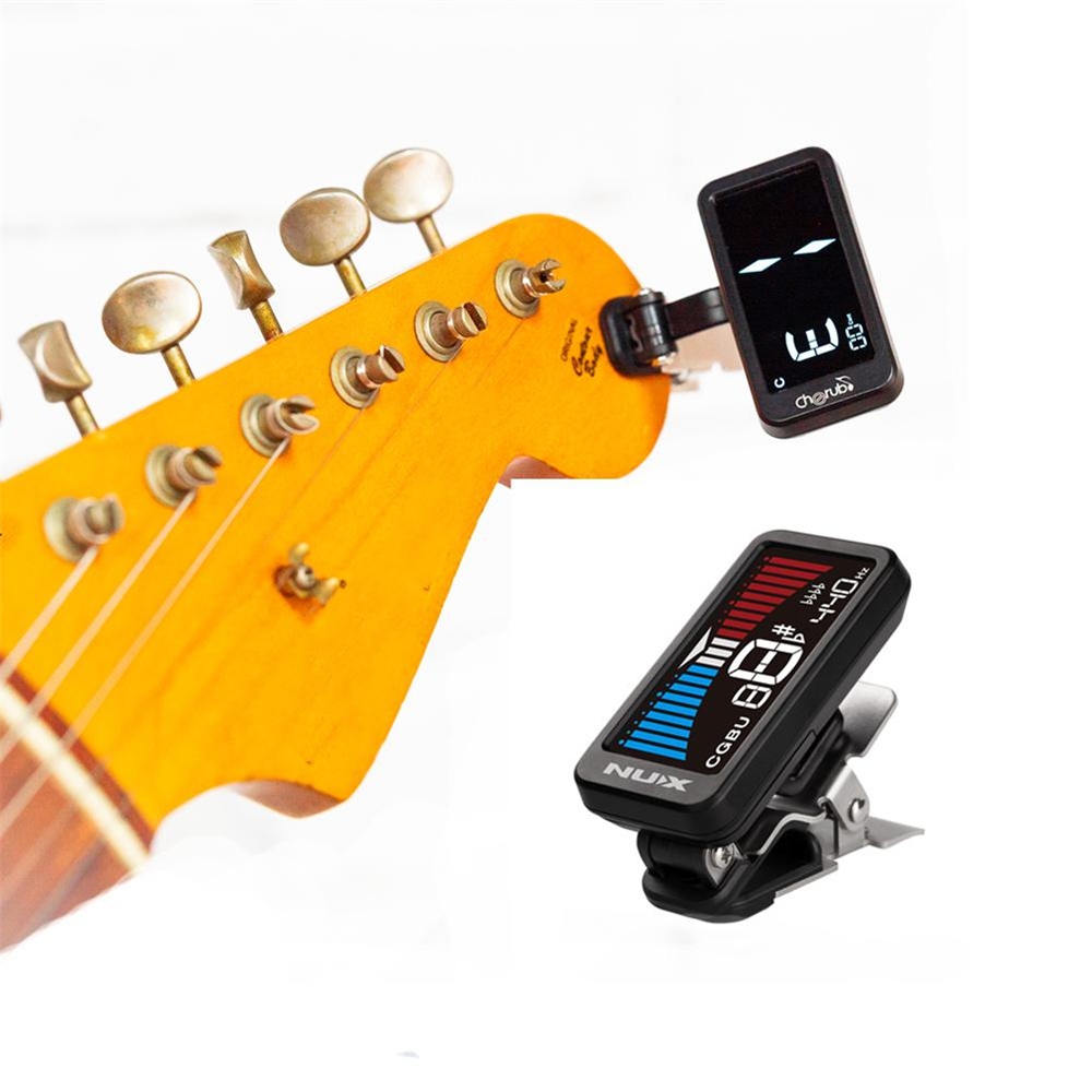 NUX Nu-Tune Clip-on High Sensitivity Guitar Tuner for Guitar Bass Ukulele Universal Instrument Parts Accessories