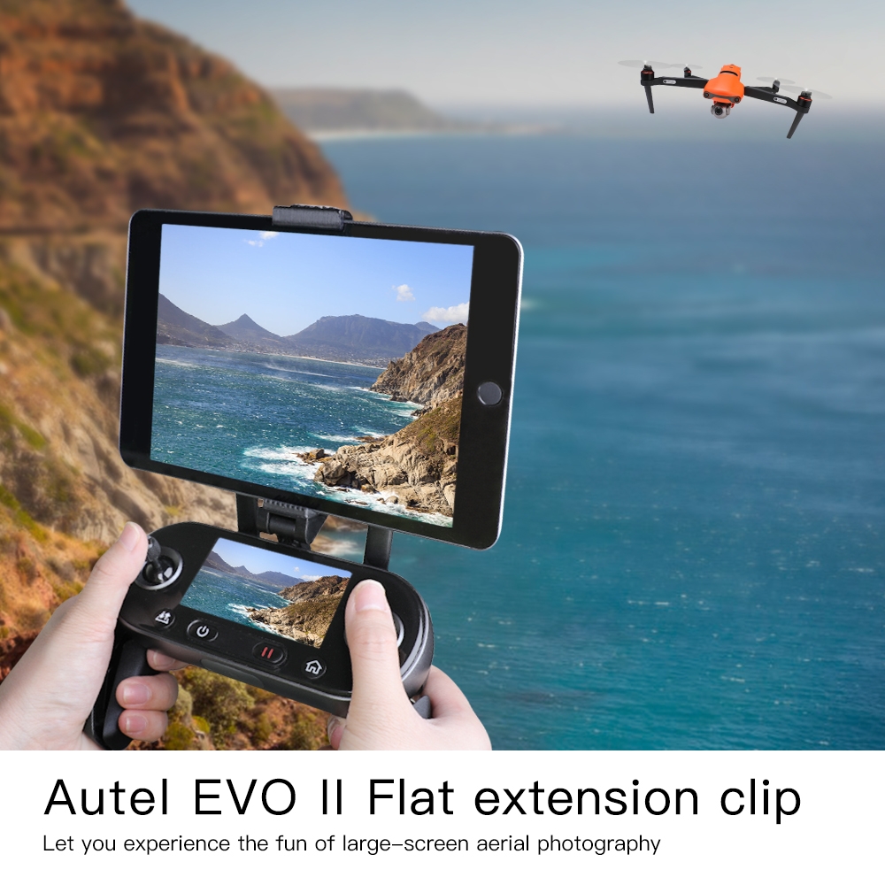 Tablet Telescopic Extended Folding Bracket Portable Holder Mount Clip 3D Printing for AUTEL EVO 2 Ⅱ Remote Controller
