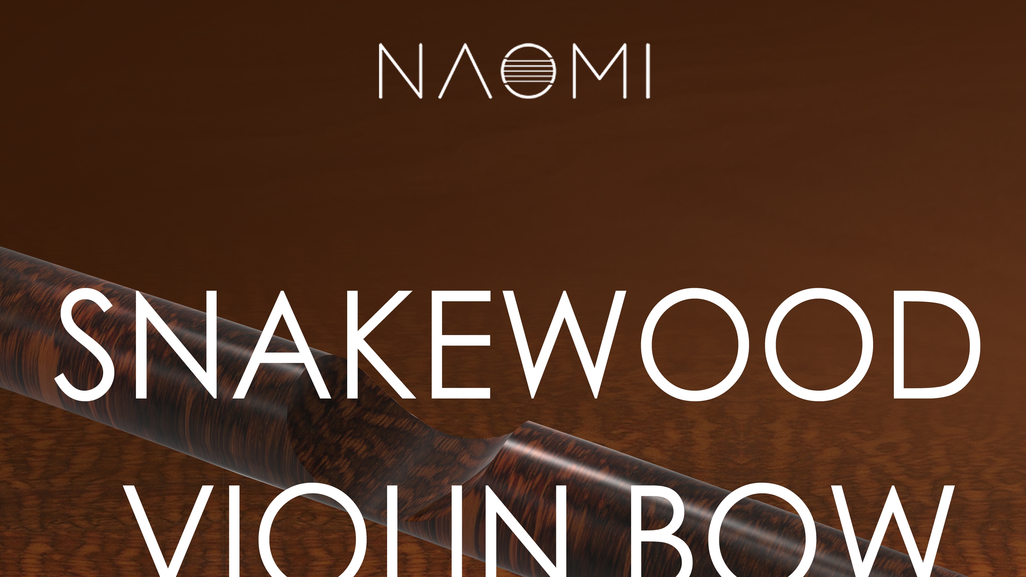 NAOMI Professional Violin/Fiddle Bow 4/4 Snakewood Bow Baroque Style Snakewood Frog White Mongolia Horsehair Well Balance