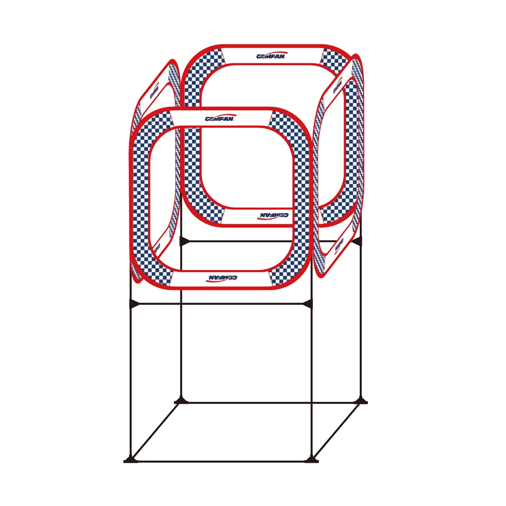 Gemfan AC-TZ01-80 Four Sides Through FPV Cube Race Gate w/ Holder 80x80cm for RC Drone Outdoor Indoor Racing Flying