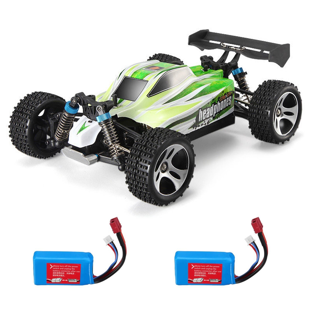 10% WLtoys A959-B 1/18 4WD Truck Off Road RC Car 70km/h Two Battery