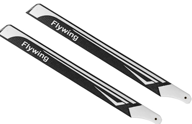 1 Pair FLY WING FW450 370mm Carbon Fiber Main Blades for FW450/X3/X360 Tarot 450L RC Helicopter